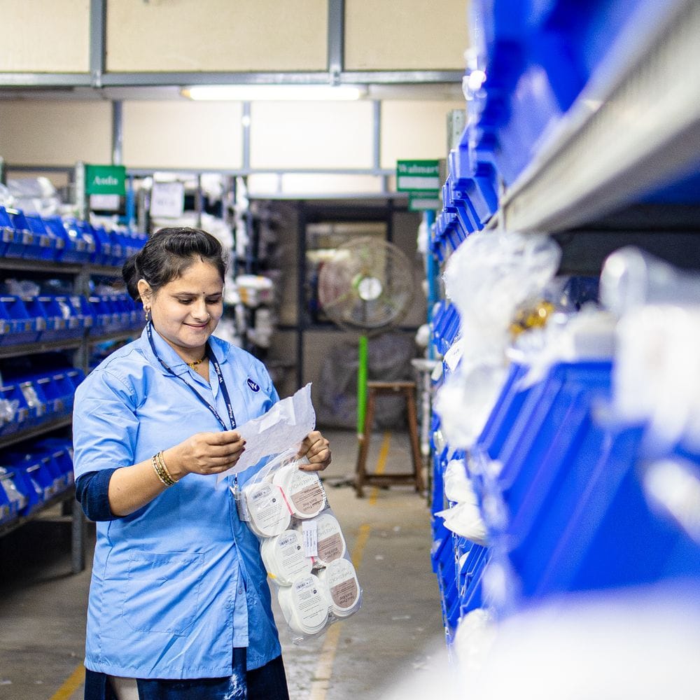 Retail buyers reviewing supplier terms and replenishment