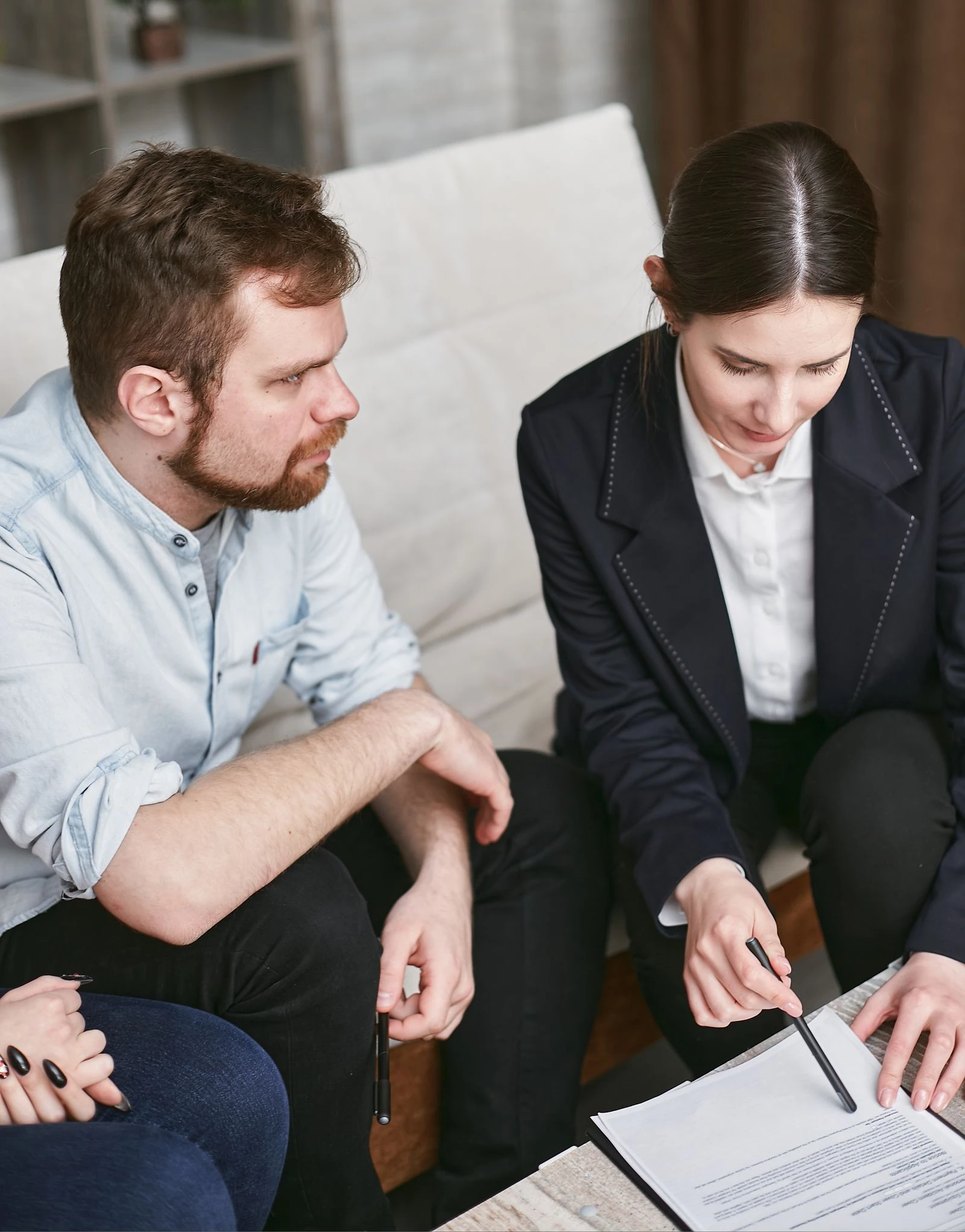 Two people reviewing the current payroll setup together